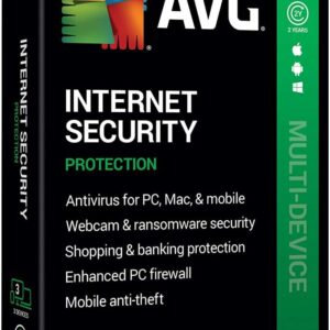 AVG Internet Security 2 Years 3 Devices Email Delivery